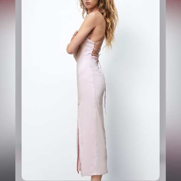 ZARA LINEN BLEND DRESS - Picture 8 of 15